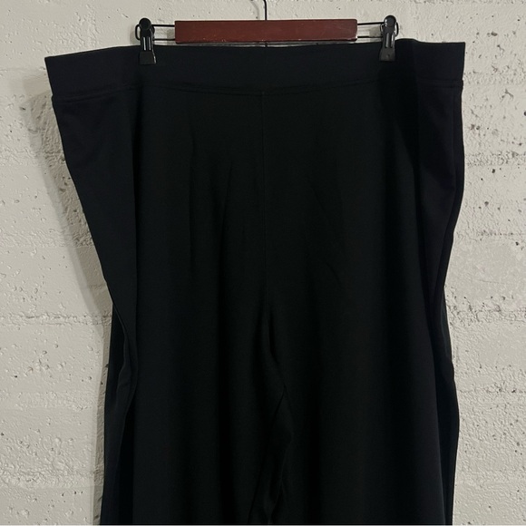 Woman Within Womens Plus Tall Pants 30T Black Pull On Stretch Rayon Blend N9 - Picture 2 of 5